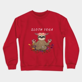 Sloth yoga Crewneck Sweatshirt